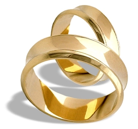 Obrączka z żółtego złota ŁK-09Z-light-k