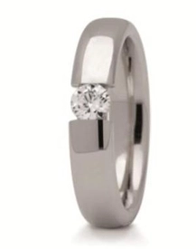 Obrączka z białego złota ST-161B-m