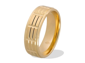 Obrączka z żółtego złota ŁN-29Z-light-m