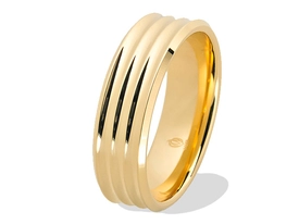 Obrączka z żółtego złota ŁN-30Z-light-k