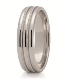 Obrączka z białego złota ST-191B-k