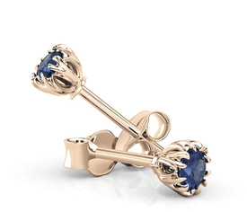 Kolczyki z różowego złota z szafirami BPK-2120P