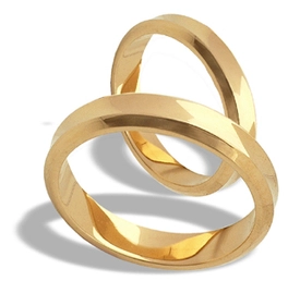 Obrączka z żółtego złota ŁK-08-k