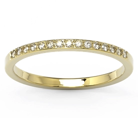 Pierścionek z żółtego złota z brylantami BP-7915Z-K15-1,3/0,01-F/VS