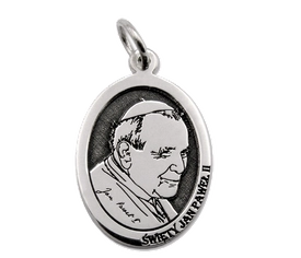 Medalik srebrny z wizerunkiem Ojca Świętego Jana Pawła II MED-JP2-01