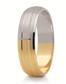 Obrączka z żółtego i białego złota ST-190ZB-k