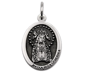 Medalik srebrny z wizerunkiem Matki Bożej Licheńskiej MED-MBLI-01