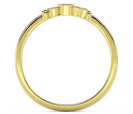 Pierścionek z żółtego złota z cyrkoniami Swarovski Różowy BP-6707Z-C/PINK