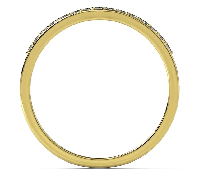Pierścionek z żółtego złota z cyrkoniami BP-7915Z-K15-1,3/0,01-C