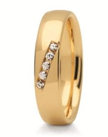 Obrączka z żółtego złota ST-270Z-m