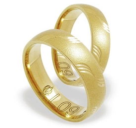 Obrączka z żółtego złota ŁL-09Z-light-m