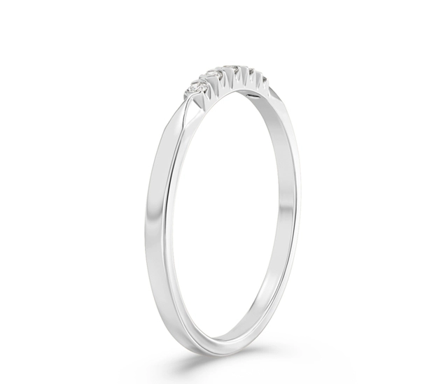 Pierścionek z białego złota z diamentami 0,07 ct wzór BP-3507B K5-1,5