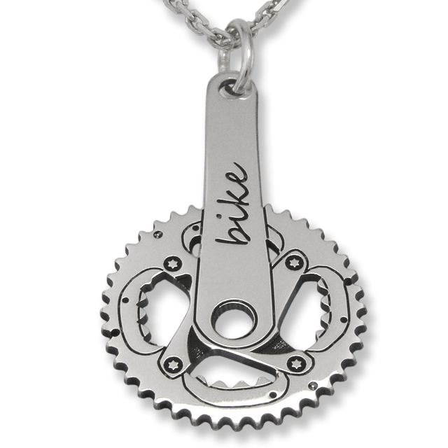 Wisiorek srebrny Korba Rower-1