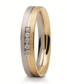 Obrączka z żółtego i białego złota ST-265ZB-k