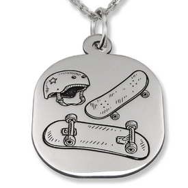 Wisiorek srebrny SKATE-2