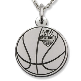 Wisiorek srebrny Piłka do Koszykówki-1