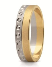 Obrączka z żółtego i białego złota ST-144ZB-k