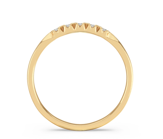 Pierścionek z żółtego złota z diamentami 0,10 ct wzór BP-3510Z K5-1,7