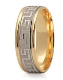 Obrączka z żółtego i białego złota ST-201ZB-k