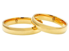 Obrączka klasyczna z żółtego złota ŁK-22-Light-m