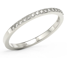 Pierścionek z białego złota z cyrkoniami BP-7915B-K15-1,3/0,01-C