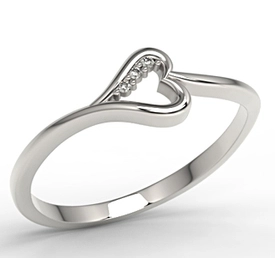 Pierścionek ze złota z brylantami LP-41B