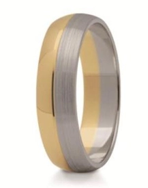 Obrączka z żółtego i białego złota ST-120ZB-m