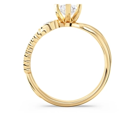 Pierścionek z żółtego złota z diamentami CP-68Z-F/VVS1-F/VS