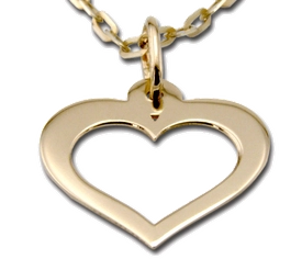 Wisiorek z żółtego złota Serce WEC-Z-WIS-SERCE-45