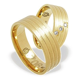 Obrączka z żółtego złota ŁZ-06Z-m