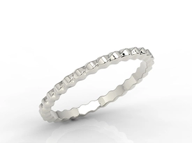 Pierścionek z białego złota BP-40B