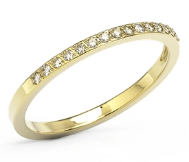 Pierścionek z żółtego złota z brylantami BP-7915Z-K15-1,3/0,01-F/VS