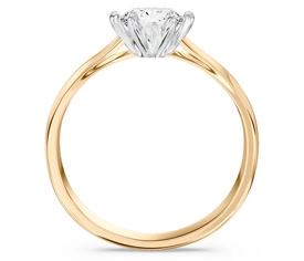 Złoty Pierścionek Zaręczynowy z Brylantem Certyfikowanym 0.90ct | Jubiler Rzemieślniczy WĘC