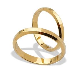 Obrączka z żółtego złota ŁK-16Z-light-m