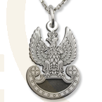 Wisiorek z łańcuszkiem pr. 0,925 Orzełek Wojska Polskiego Orzeł-2