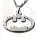 Wisiorek z łańcuszkiem ze srebra Batman- 1