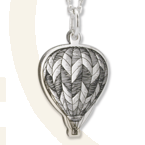 Wisiorek z łańcuszkiem ze srebra wzór Balon- 1