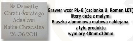 Grawer płytka wzór PŁ-6