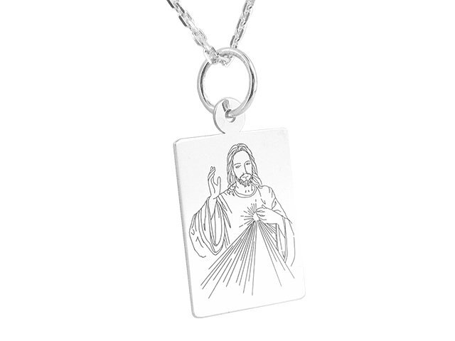 Medalik srebrny z wizerunkiem Jezusa MED-JEZUS.M-3