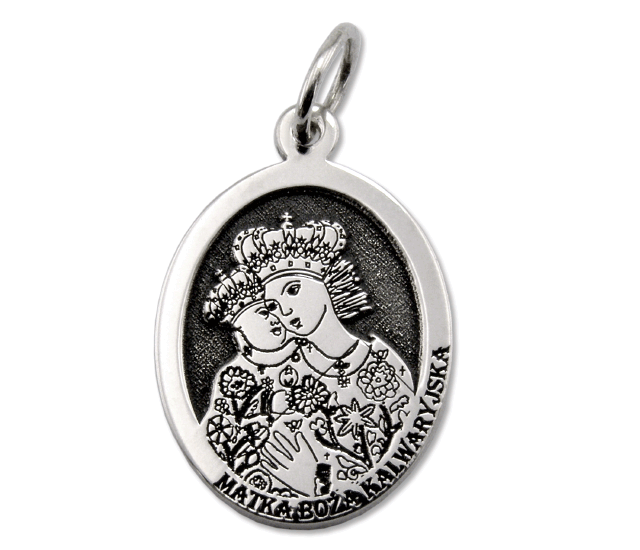 Medalik srebrny z wizerunkiem Matki Bożej Kalwaryjskiej MED-MBKAL-01