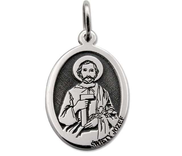 Medalik srebrny z wizerunkiem św. Józefa MED-JOZEF-01