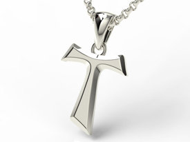 Franciszkański krzyż TAU ze srebra - KR-S-6