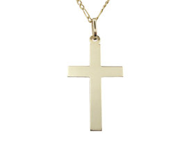 Krzyż z żółtego złota WEC-Z-KRZYŻ-8