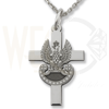 Krzyżyk orzeł wojskowy z łańcuszkiem ze srebra wzór KR-10-ZEST