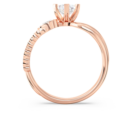 Pierścionek z różowego złota z diamentami CP-68P-G/Si1-F/VS